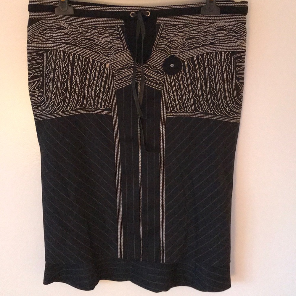 GIANFRANCO FERRÉ Dressy embroidery pin stripe skir